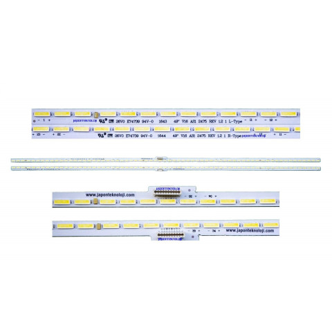 LG 49UH850V LED BAR , 6922L-0194A , 49 V16 AS1 2476 REV 1.2-1 R-Type, 49 V16 AS1 2475 REV 1.2 1 L-Type, LC490EQH-DJF1, LED BAR RESİM