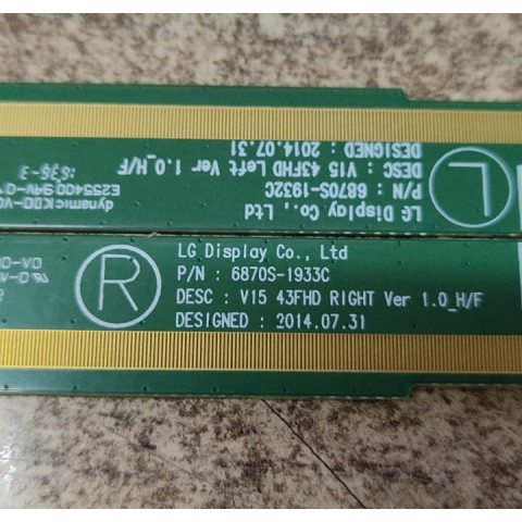 LG LC430DUY(SH)(A1) 6870S-1932C - 6870S-1933C PANEL PCB RESİM